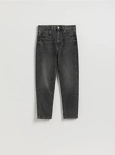 Reserved - Jeansy mom fit slim - szary - Spodnie damskie - miniaturka - grafika 1
