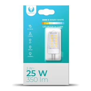 Żarówka LED G4 Corn 3W 12V 3000K 350lm Forever Light - Żarówki LED - miniaturka - grafika 1