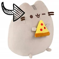 Maskotki i pluszaki - MASKOTKA PUSHEEN z PIZZĄ, pizza w łapkach 24cm kot KOTEK prezent - miniaturka - grafika 1