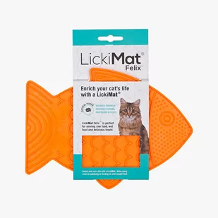Mata LickiMat Classic Felix małe psy pomarańczowa - Miski dla psów - miniaturka - grafika 1