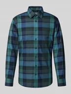 Koszule męskie - Koszula biznesowa o kroju modern fit z listwą guzikową - miniaturka - grafika 1