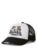 Czapki i chusty sportowe męskie - Von Dutch Męska czapka z daszkiem Mężczyźni czarny|biały jednolity, ONE SIZE - miniaturka - grafika 1
