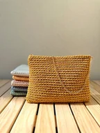 Torebki damskie - Szydełkowa torebka baguette z opcją wyboru paska i koloru Freska Handmade - miniaturka - grafika 1