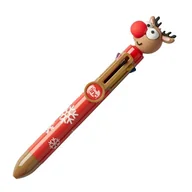Długopisy - Tinc Świąteczny, wielokolorowy, chowany długopis, 6 w 1, kolorowe długopisy kulkowe do szkoły, biura, domu, postać renifera (MLTCKREIN) - miniaturka - grafika 1