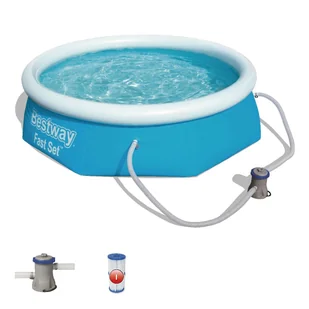 Bestway basen 244x66 cm z filtrem kartuszowym (57268) - Baseny ogrodowe - miniaturka - grafika 4
