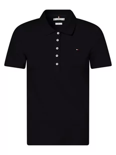 Tommy Hilfiger - Damska koszulka polo, niebieski - Koszulki i topy damskie - miniaturka - grafika 1