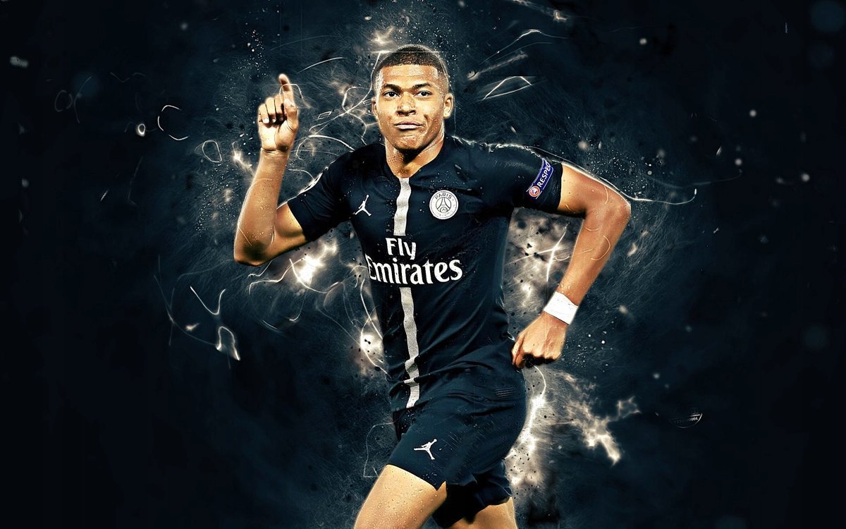 PODKŁADKA POD MYSZ Z Nadrukiem 22x18 cm Kylian Mbappe Tekst Prezent