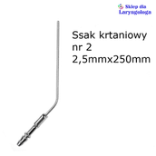 Akcesoria medyczne - Ssak krtaniowy nr 2 08-152 METECH - miniaturka - grafika 1
