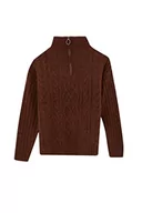 Swetry damskie - DeFacto Sweter normalny krój dla kobiet - sweter z golfem dla topów damski (brązowy, XL), brązowy, XL - miniaturka - grafika 1