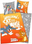 Pościel dla dzieci - POŚCIEL BAWEŁNIANA TOM & JERRY KOT THOMAS MYSZ 140X200 KOMPLET POŚCIELI DZIECIĘCA MŁODZIEŻOWA - miniaturka - grafika 1