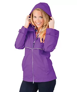 Charles River Apparel Damska kurtka przeciwdeszczowa New Englander Wind & Waterproof (Reg/Ext Sizes), FIOLETOWY, M - Kurtki damskie - miniaturka - grafika 1