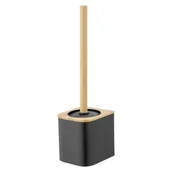 Akcesoria do wc - Czarna samoprzylepna bambusowa szczotka do WC Bambusa – Wenko - miniaturka - grafika 1