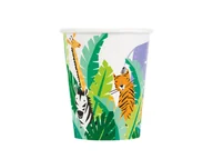 Dekoracje i nakrycia stołu na imprezę - Kubeczki urodzinowe Safari - 266 ml - 8 szt. - miniaturka - grafika 1