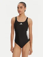 Stroje kąpielowe - adidas Strój kąpielowy 3-Stripes JN8119 Czarny Slim Fit - miniaturka - grafika 1