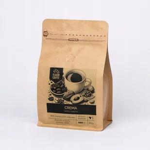 Kawa ziarnista 250g Arabika Robusta świeżo palona do domu biura - Crema - Kawa - miniaturka - grafika 1