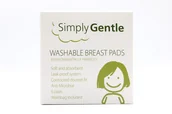 Waciki, płatki i patyczki kosmetyczne - Simply Gentle Wielorazowe Wkładki Laktacyjne w Pudełku, 6 szt., z woreczkiem do prania, bazanowaodlotowa2-1193-uniw - miniaturka - grafika 1