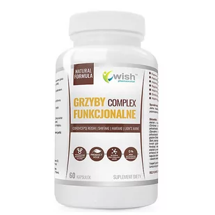 Wish Grzyby Funkcjonalne Complex 60caps - Witaminy i minerały dla sportowców - miniaturka - grafika 1