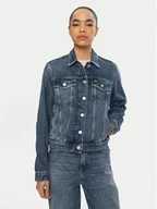 Kurtki damskie - Tommy Jeans Kurtka jeansowa Classic DW0DW19781 Niebieski Regular Fit - miniaturka - grafika 1