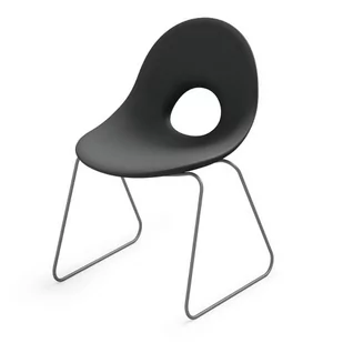 Krzesło Candy Sledge antracytowe - Lyxo Design - Fotele i krzesła ogrodowe - miniaturka - grafika 1