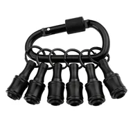 Inne - TEMU Kompaktowy Metalowy Brelok na Bity z Trzpieniem 1/4" - Przenośny Klips na Wkrętaki, Uchwyt z Bezpiecznym Uchwytem, Idealny do Majsterkowania i - miniaturka - grafika 1