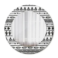 Lustra - Okrągłe Lustro Ścienne Boho minimalistyczny 50cm - miniaturka - grafika 1