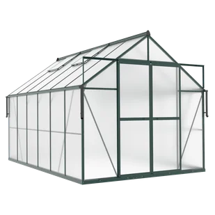 Szklarnia Ogrodowa Poliwęglan Duża Slide-In 370x244cm Zielona UV - Szklarnie ogrodowe Szklarnia Ogrodowa Poliwęglan Duża Slide-In 370x244cm Zielona UV - Szklarnie ogrodowe - miniaturka - grafika 1