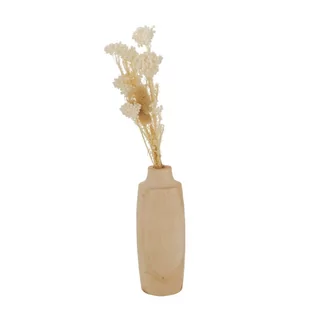 Drewniany wazon z bukietem suszonych kwiatów Faya, 30 cm - Sztuczne kwiaty - miniaturka - grafika 1
