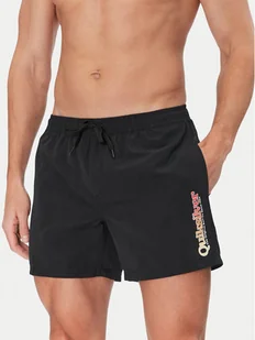 Quiksilver Szorty kąpielowe Spl Fineline Volley 15 EQYJV04141 Czarny Regular Fit - Kąpielówki męskie - miniaturka - grafika 1