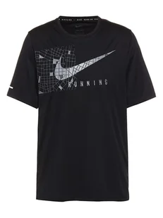 Nike Koszulka w kolorze czarnym do biegania - Koszulki sportowe męskie - miniaturka - grafika 1