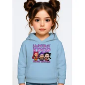 Bluzy dla dziewczynek - BLUZA DZIECIĘCA K-POPOWE ŁOWCZYNIE DEMONÓW HUNTRIX 104 Z KAPTUREM - miniaturka - grafika 1