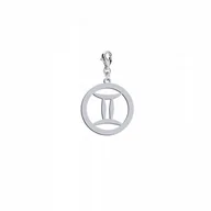 Bransoletki - Charms Znak Zodiaku Bliźnięta Srebro 925 Prezent Kobieta DEDYKACJA GRATIS - miniaturka - grafika 1