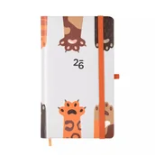 Kalendarze - Dik Kalendarz 2026 kieszonkowy tygodniowy Łapki - kalendarz - miniaturka - grafika 1