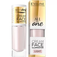 Pudry do twarzy - Eveline All In One Cream Face Illuminator kremowy rozświetlacz w płynie Light 8ml - miniaturka - grafika 1