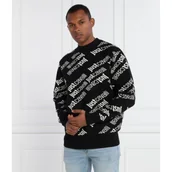 Swetry męskie - Just Cavalli Sweter | Regular Fit - miniaturka - grafika 1