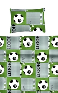 Komplet pościeli 100% bawełna 160x200 wzór piłka nożna zielona - Pościel Komplet pościeli 100% bawełna 160x200 wzór piłka nożna zielona - Pościel - miniaturka - grafika 1