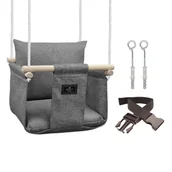 Leżaczki i huśtawki - Huśtawka Bujaczek Dla Dziecka - Silver - miniaturka - grafika 1