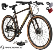 Rowery - Rower Męski Gravel 27,5" IWOBIKE 2025 Shimano Claris Hydraulika Aluminium - miniaturka - grafika 1