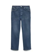 Spodnie damskie - Vero Moda Jeansy Amara 10333585 Niebieski Straight Fit - miniaturka - grafika 1