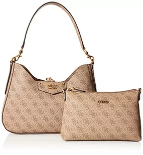 GUESS Eco Brenton torba na ramię 31 cm, Logo Latte, jeden rozmiar - Torebki damskie - miniaturka - grafika 1