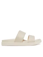 Klapki i japonki damskie - Calvin Klein Klapki Flat Slide Jacq HW0HW02486 Écru - miniaturka - grafika 1