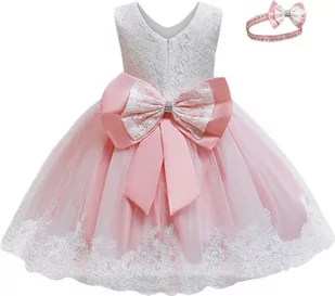 Sukienka Dziewczęca z Opaską – Idealna na Wesele i Przyjęcia - 80 - Sukienki Sukienka Dziewczęca z Opaską – Idealna na Wesele i Przyjęcia - 80 - Sukienki - miniaturka - grafika 1