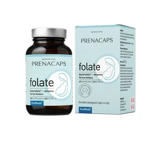 ForMEDS Prenacaps Folate - 60 kapsułek PRENAFOLATE - Witaminy i minerały - miniaturka - grafika 1