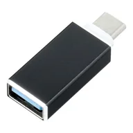 Adaptery i przejściówki - Adapter Otg Usb A Do Usb-C 3.0 Czarna - miniaturka - grafika 1