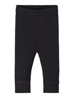 Legginsy - Bestseller A/S NBMWANG Wool Rib LONGJOHN XXIII legginsy, czarne, 68, czarny, 68 - miniaturka - grafika 1
