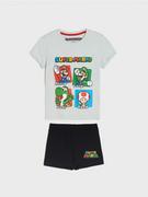 Piżamy chłopięce - Sinsay - Piżama Super Mario - szary - miniaturka - grafika 1