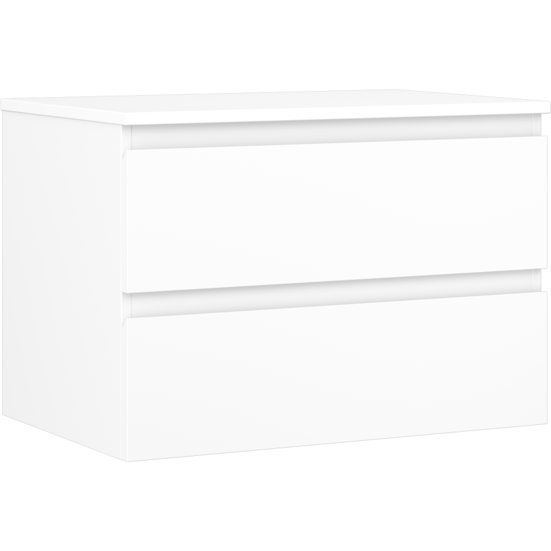 Mexen Orio szafka łazienkowa podumywalkowa 70 cm z blatem, 2 szuflady, biała mat - 91A10-07047-2-BFFC01