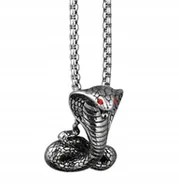 Wisiorki - NASZYJNIK, WISIOREK, PRZYWIESZKA - WĄŻ COBRA, KOBRA KRÓLEWSKA - miniaturka - grafika 1