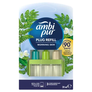 Ambi Pur 3Volution wkład do elektrycznego odświeżacza powietrza Morning Dew, 20 ml - Odświeżacze powietrza - miniaturka - grafika 1
