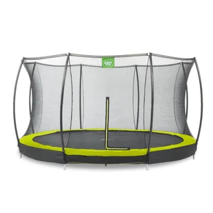 Exit Trampolina naziemna Silhouette ø366cm z siatką zabezpieczającą zielona - Trampoliny - miniaturka - grafika 1