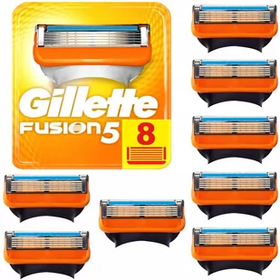 GILLETTE FUSION 5 OSTRZA 8 SZT NZ - Maszynki do golenia i wkłady - miniaturka - grafika 1